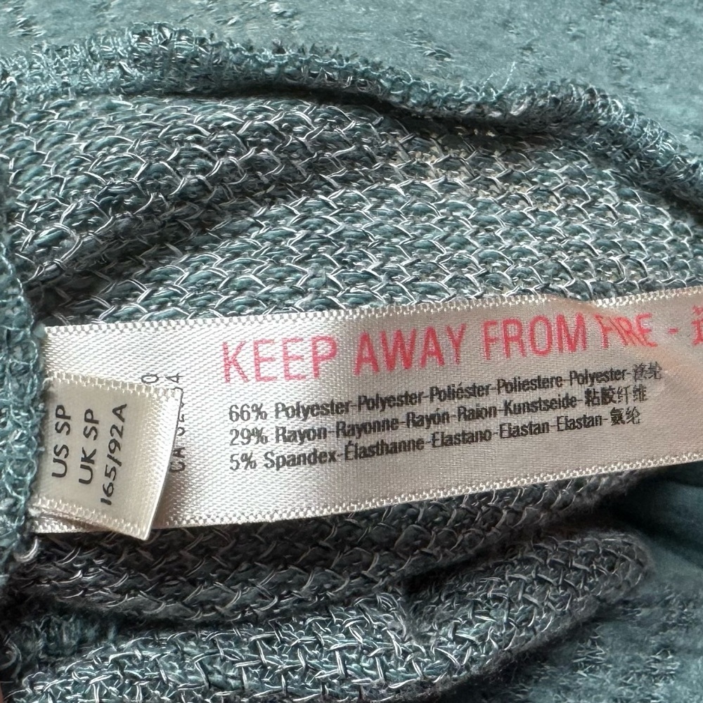 Anthropologie Saturday Sunday Lyla Cozy Tunic Dress in Seafoam/Mint Small Petite - Picture 15 of 16
